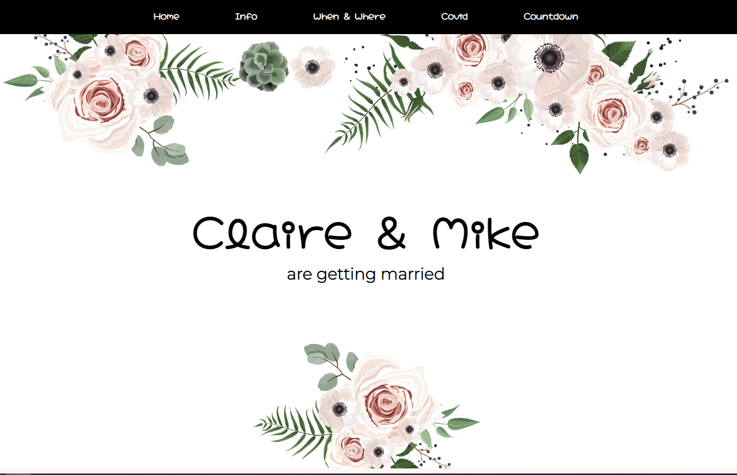 wedding website